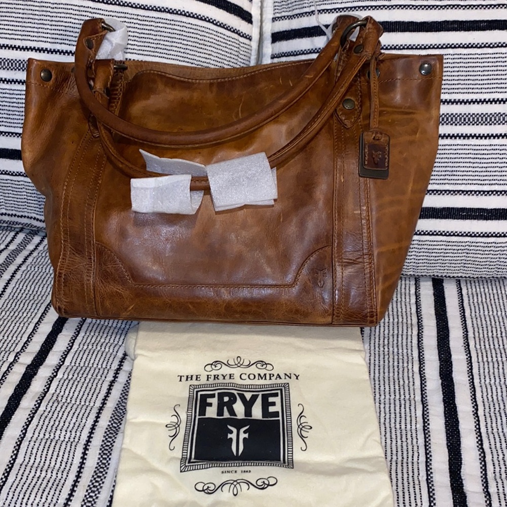 Beautiful Frye Melissa Cognac Shoulder Purse